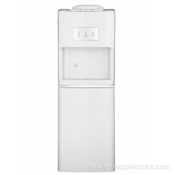 Dispenser air berdiri panas dan sejuk dengan kabinet atau peti sejuk